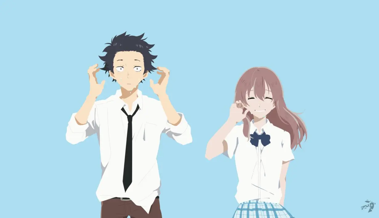 Koe no Katachi. Saat masih SD, Shouya Ishida yang suka membully seorang penderita disabilitas yang bernama Nishimiya. Dan kini, Ishida ingin menebus rasa bersalahnya itu kepada Nishimiya. (Foto: lucifer012.deviantart.com)