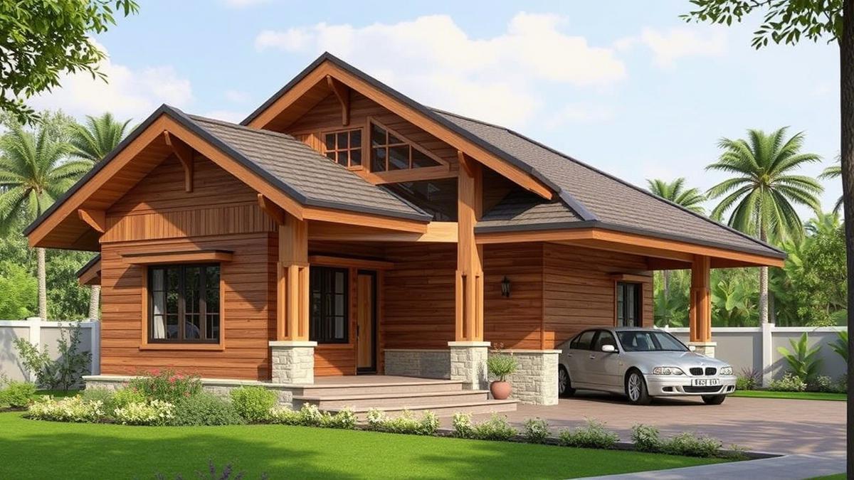 7 Rumah Sederhana Kayu Tapi Mewah Terbaru, Desain Unik dan Natural