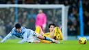 Hasil ini membuat tren Manchester City kurang meyakinkan lantaran mencatat tiga hasil imbang beruntun di Liga Inggris, dan harus puas berada di peringkat kedua klasemen dengan 43 poin. (AP Photo/Dave Thompson)