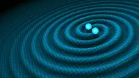 Ilustrasi gelombang gravitasi (NASA)
