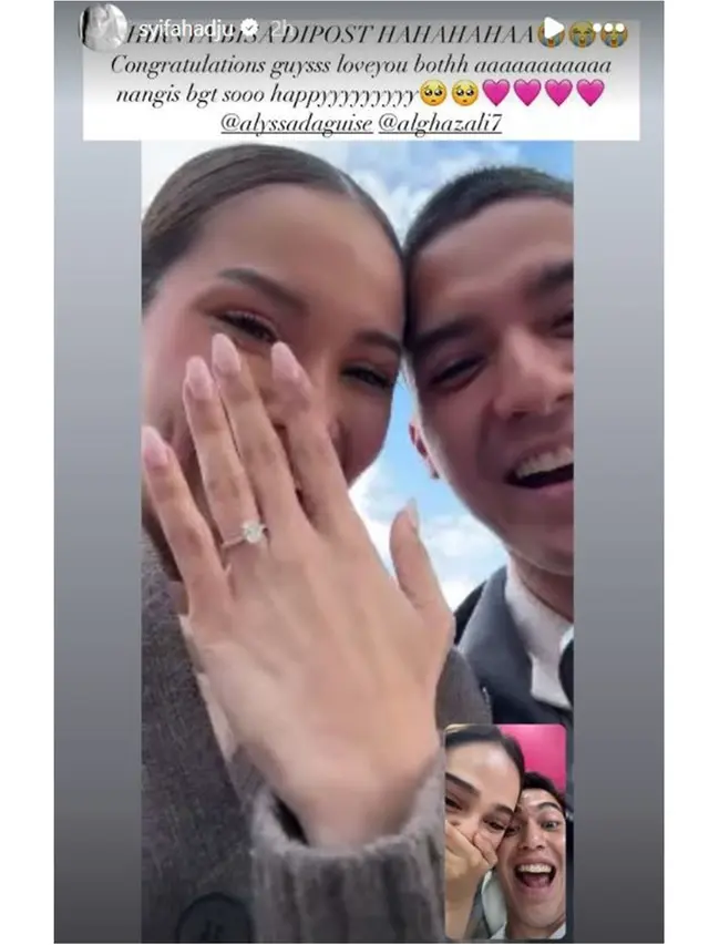 6 Potret Al Ghazali Lamar Alyssa Daguise di Italia, Pamer Cincin ke El dan Syifa