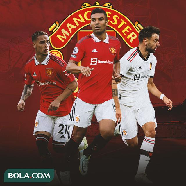 Manchester United -  Antony, Casemiro, Bruno Fernandes
