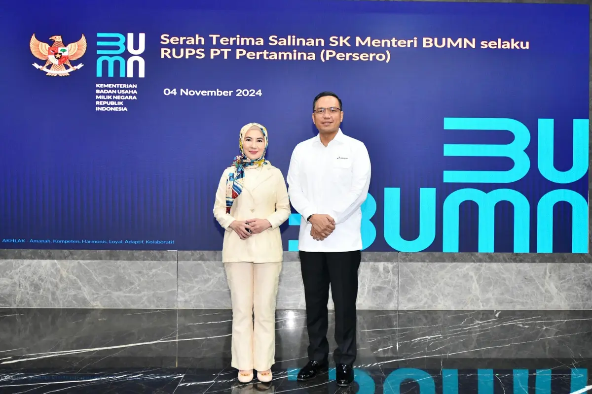 Pemerintah melalui Kementerian BUMN mengangkat Simon Aloysius Mantiri sebagai Direktur Utama PT Pertamina (Persero) menggantikan Nicke Widyawati. (Dok Pertamina)