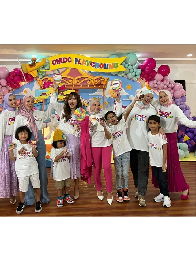 7 Potret Acara Peluncuran OMDC Playground Tya Ariestya, Meriah Bertabur Bintang