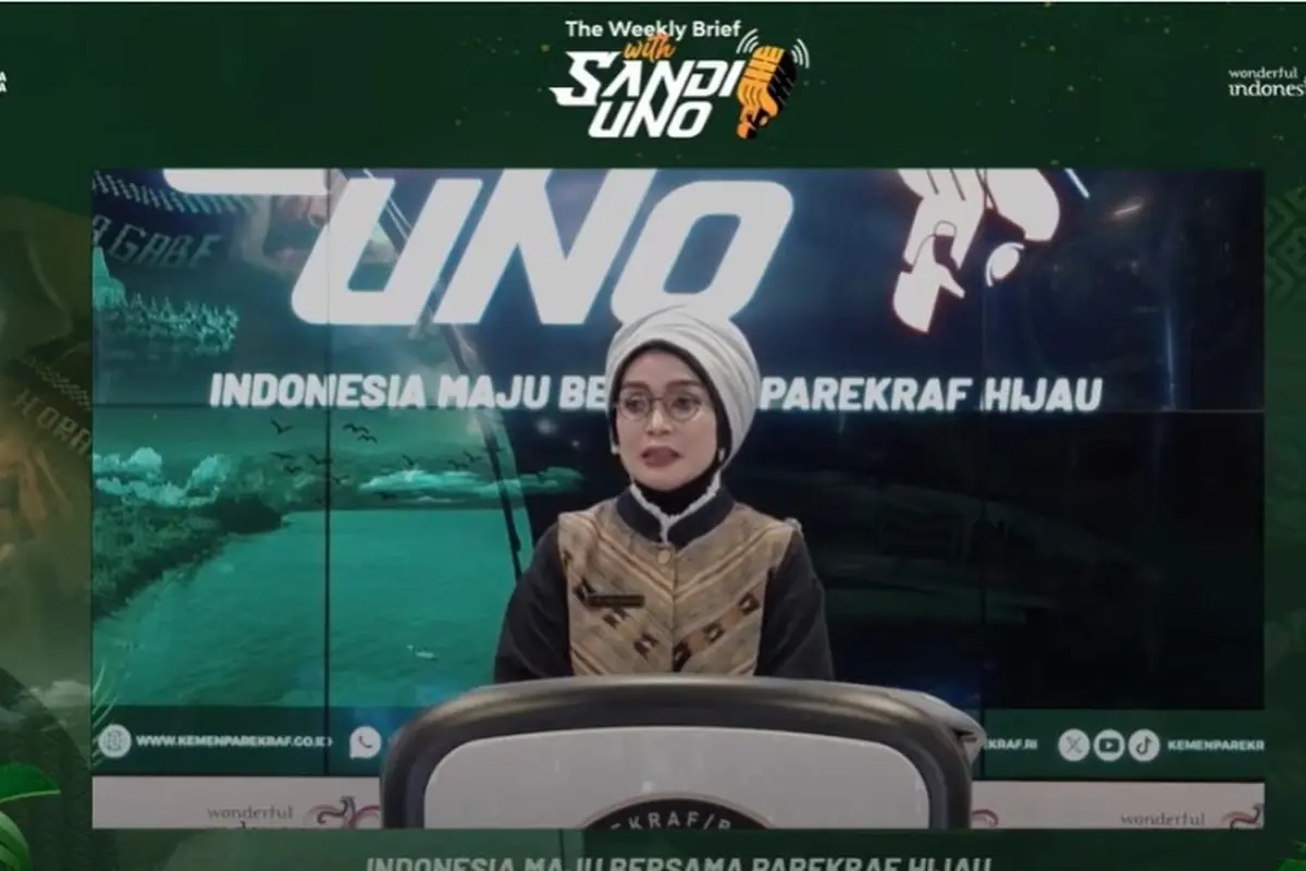 Adyatama Kepariwisataan dan Ekonomi Kreatif Ahli Utama Kemenparekraf Nia Niscaya dalam Weekly Press Briefing, Senin, 10 Juni 2024.