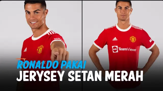 VIDEO: Lihat Nih, Penampakan Perdana Cristiano Ronaldo Pakai Jersey Manchester United