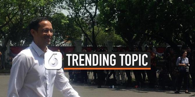 VIDEO: Datangi Istana, Nadiem Makarim Jadi Trending Topic Indonesia