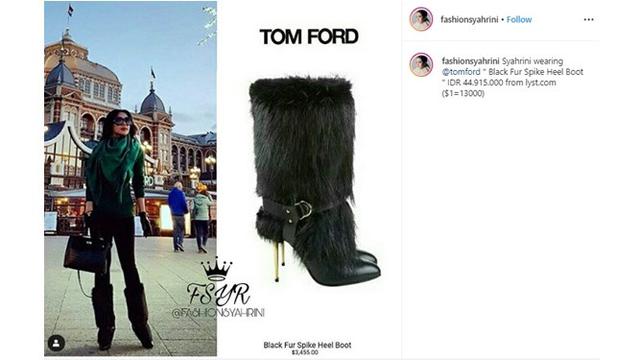 7 Koleksi Sepatu Mewah Syahrini, Ada yang Capai Rp 130 Juta