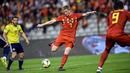 Kevin de Bruyne (CB) - Posisi di gelandang tengah diisi oleh kartu as Timnas Belgia, Kevin de Bruyne. Menurut Transfermarkt nilai banderolnya ditaksir sekitar 100 juta Euro. (Foto: AFP/John Thys)