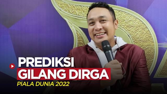 Berita video prediksi juara Piala Dunia 2022 dari presenter dan komedian Gilang Dirga.