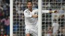 4. Tambahan dua gol saat melumat APOEL membuat Cristiano Ronaldo total sudah mencetak 107 gol dalam ajang Liga Champions. Musim lalu dirinya keluar sebagai top scorer dengan mencetak 12 gol. (AFP/Pierre-Philippe Marcou)