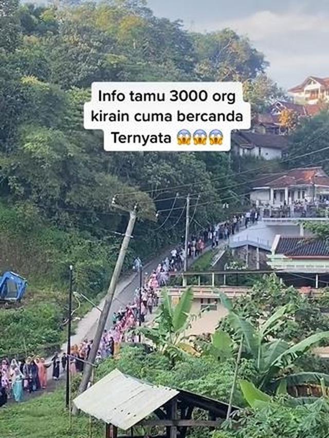 Viral, Pengantin Pria Bawa Rombongan 3.000 Orang di Acara Pernikahannya