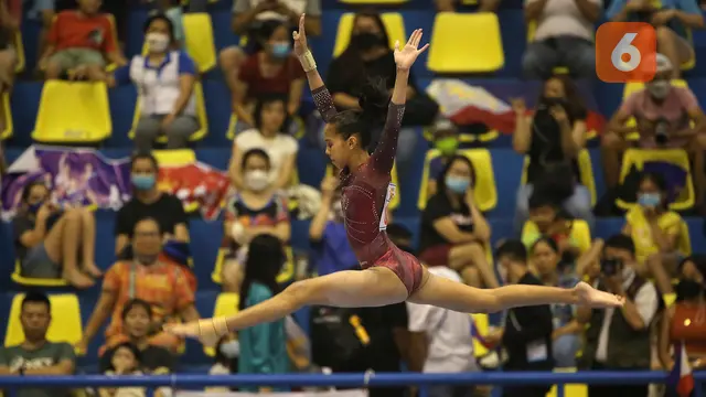 Foto: Sumbang Emas, Ini Dia Aksi Pesenam Ritmik Indonesia Rifda dan Ameera di SEA Games 2021