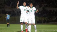 Penyerang Timnas Indonesia U-19, Hanis Saghara. (Bola.com/Ronald Seger Prabowo)