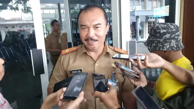 Kepala Dinas Pendapatan Garut Usep Basuki Eko saat dikonfirmasi wartawan