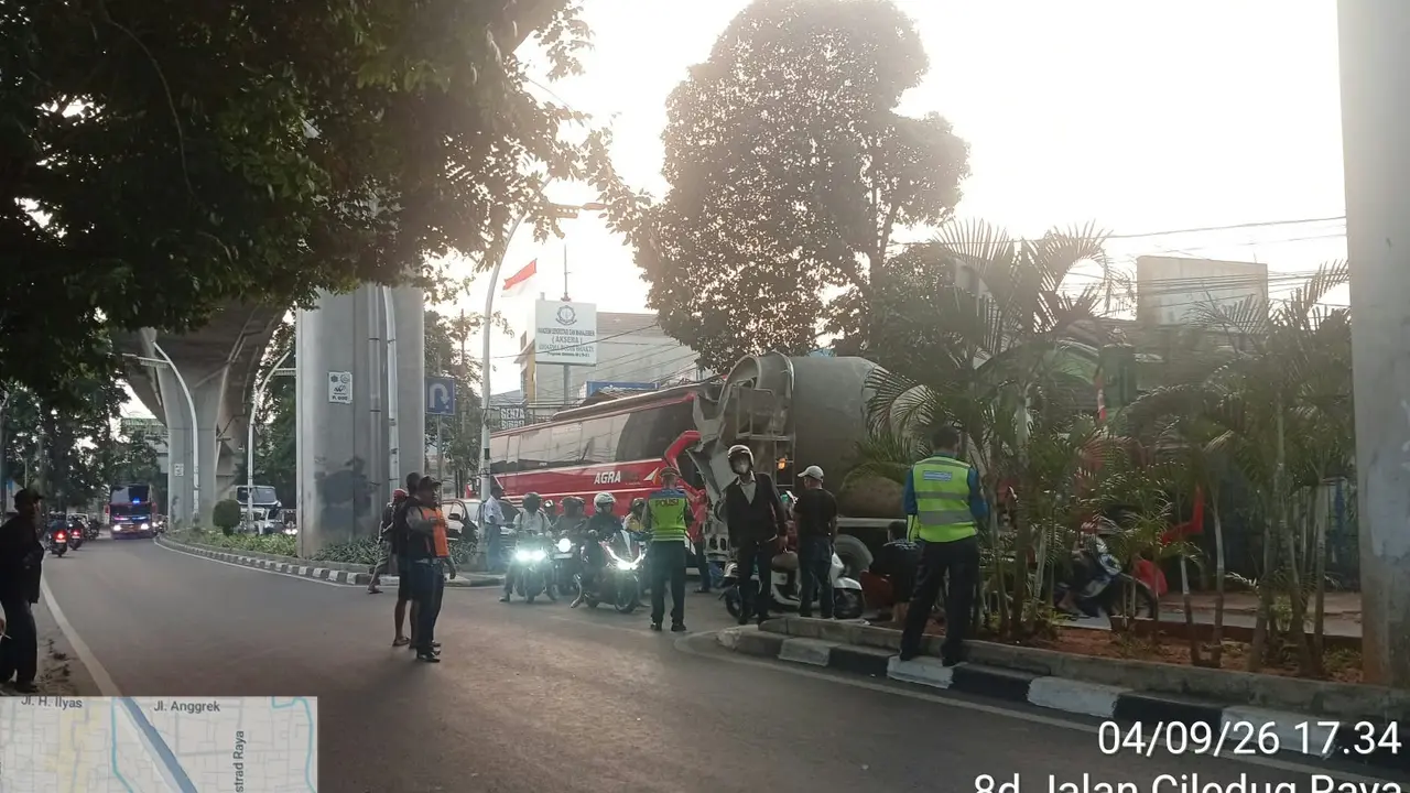 Layanan Transjakarta terganggu akibat truk mogok. (Dokumen Dishub DKI Jakarta).