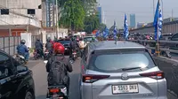Kondisi jalanan di Jakarta Selatan usai diberlakukan WFH Jakarta untuk para ASN DKI (Nur Habibie/Merdeka).