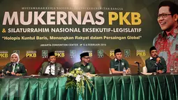 Suasana Mukernas PKB di JCC, Jakarta, Jumat (5/2/2016). Mukernas PKB mengambil tema "Holopis Kuntul Baris, Menangkan Rakyat Dalam Persaingan Global". (Liputan6.com/Johan Tallo)