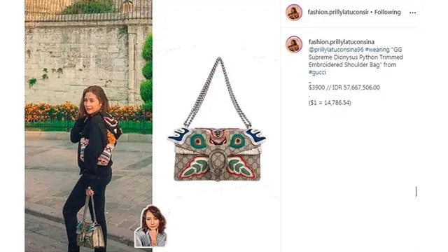 7 Koleksi Sling Bag Mewah Prilly Latuconsina, Ditaksir Capai Ratusan Juta
