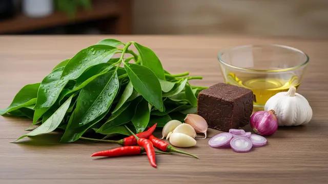Resep Tumis Genjer Bumbu Terasi ala Rumahan (AI generated)