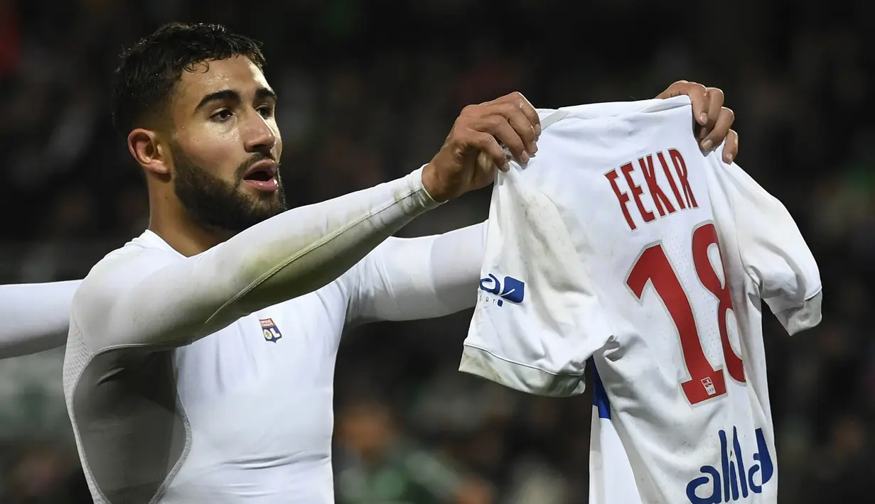 3. Nabil Fekir (Lyon) - 11 Gol (1 Penalti). (AFP/Philippe Desmazes)