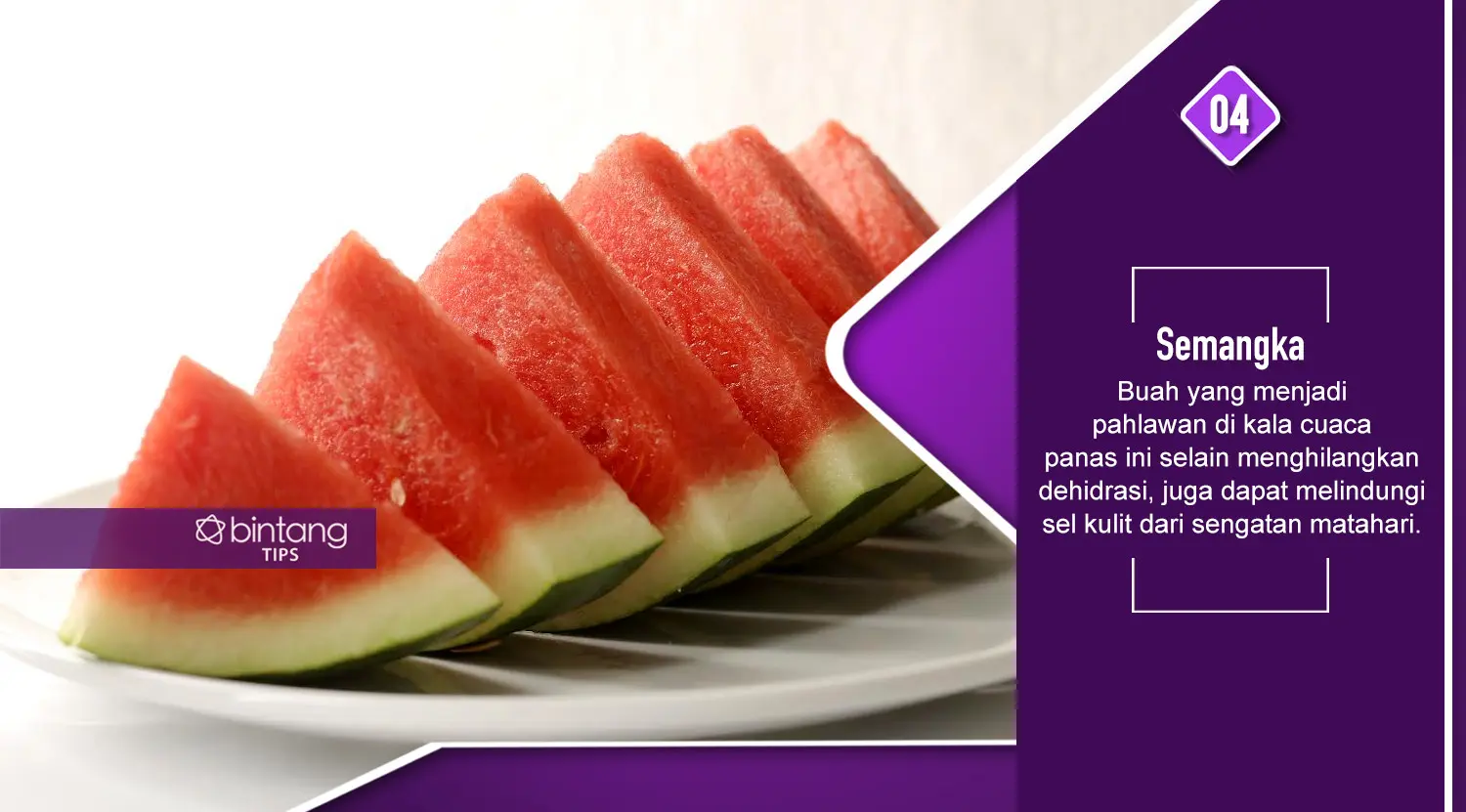 Makanan yang bisa menjauhkanmu dari risiko dehidrasi. (Foto: Daniel Kampua, Digital Imaging: M. Iqbal Nurfajri/Bintang.com)