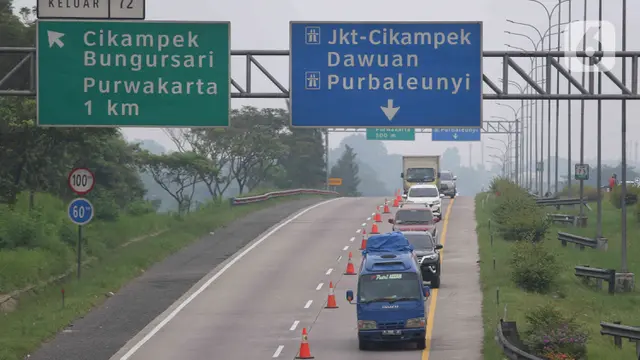Tol Jakarta-Cikampek Terapkan Contraflow