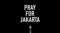 #PrayForJakarta jadi trending topic setelah ledakan terjadi di kawasan Sarinah, Kamis (14/1).