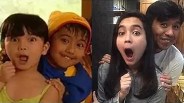 8 Potret Pose Artis saat Remake Foto Lawas, Gayanya Mirip Banget