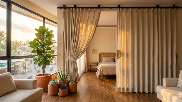 Ide Sekat Ruangan Tanpa Tembok Permanen