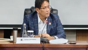 Menteri Keuangan (Menkeu) Purbaya Yudhi Sadewa memimpin sidang perdana debottlenecking di Kantor Pusat Kementerian Keuangan, Jakarta Pusat, Senin (23/12/2025). (Liputan6.com/Tira)