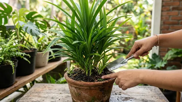 9 Cara Membuat Tanaman Pandan Tetap Rimbun di Pot Kecil, Sehat dan Produktif
