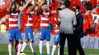 Skuat Granada merayakan kemenangan atas Real Betis. (Dok. Granada CF)