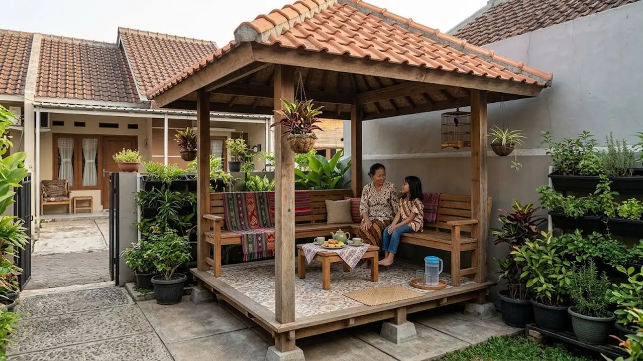 Model Gazebo Sederhana untuk Rumah Kecil