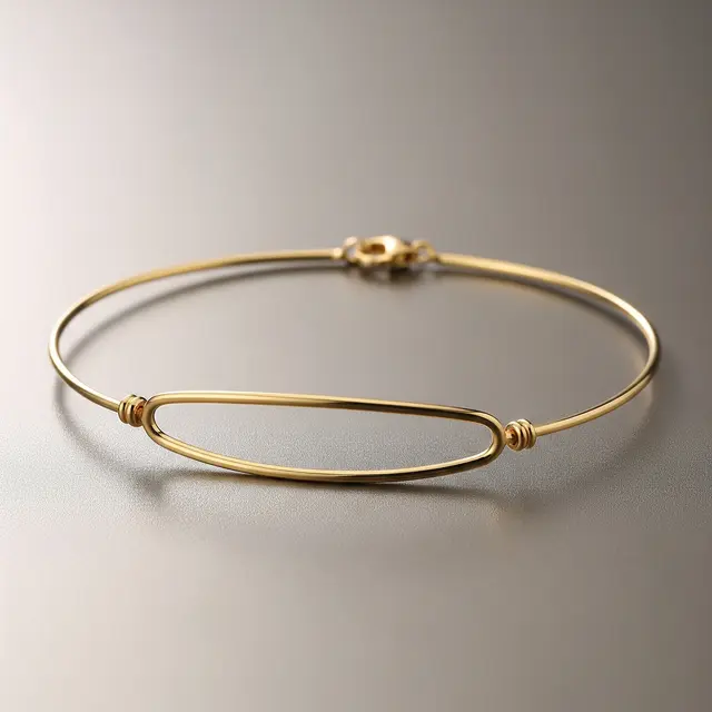 Model Gelang Emas Oval Gram Kecil Terbaru