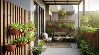 6 Desain Rumah Kecil 5x7 Meter dengan Kebun Gantung, Maksimalkan Lahan Terbatas