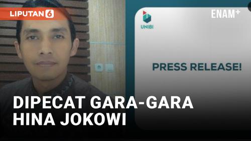 VIDEO: Pegawai Unibi Dipecat Usai Diduga Hina Presiden Jokowi