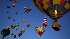 Ratusan balon udara menghiasi langit Readington, New Jersey, Amerika Serikat, (25/7/2014). (REUTERS/Eduardo Munoz)