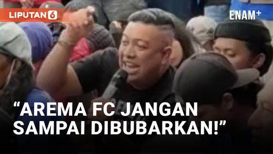 VIDEO: Arema FC Terancam Dibubarkan, Aremania Berikan Dukungan