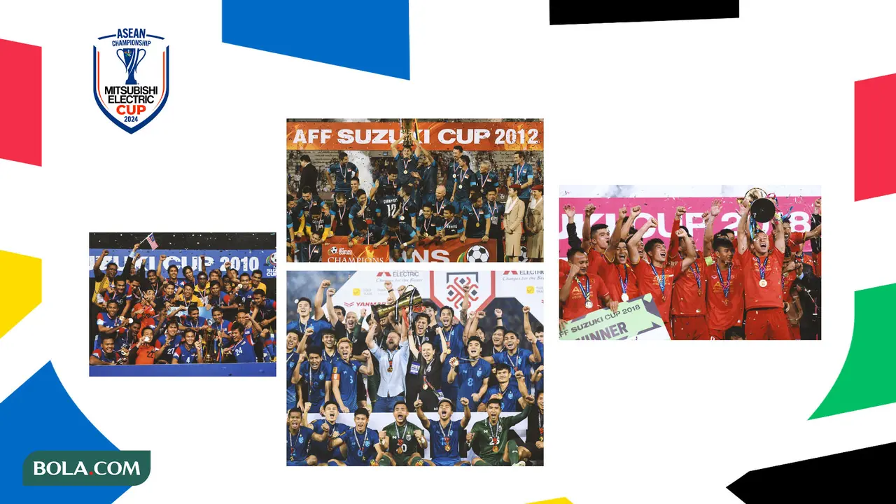 Kolase - Selebrasi Juara Piala AFF dari Tahun ke Tahun