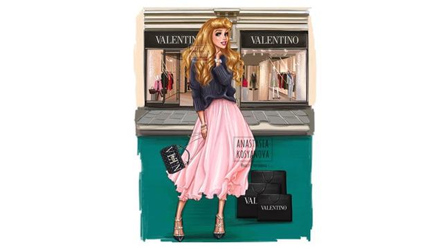 Putri Disney Modern (Sumber: Instagram/nastya_kosyanova)