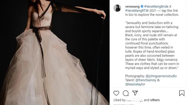 Koleksi baju pengantin Vera Wang. (Instagram/ verawang)