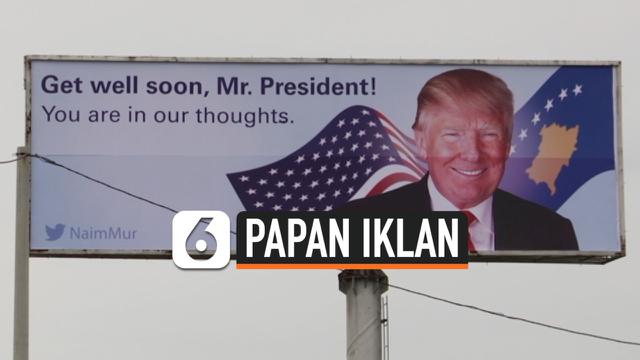 Video Pria Ini Sewa Papan Iklan Untuk Doakan Trump Sembuh Citizen6 Liputan6 Com