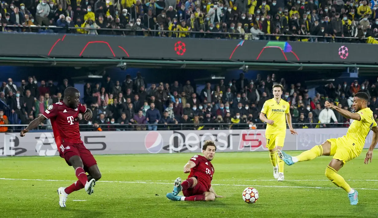 Gol semata wayang Villarreal di laga ini datang lewat aksi apik Arnaut Danjuma di menit ke-8. (AP/Alberto Saiz)