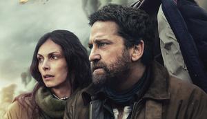 Greenland 2: Migration menempatkan Gerard Butler, Morena Baccarin, dan Roman Griffin Davis di garis depan. Film ini bergenre thriller bencana apokaliptik. (Foto: Dok. STXfilms/ Anton/ Thunder Road/ G-BASE)