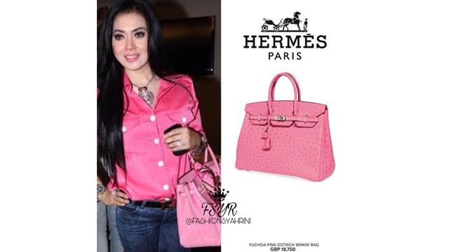 Tas Syahrini (Sumber: Instagram/fashionsyahrini)