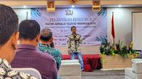 Ketua IJTI Pantura Raya, Khusni Mubarok. (Liputan6.com/Ahmad Adirin)