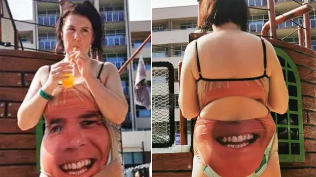 Agar Putrinya Tidak Digoda, Ayah Cetak Baju Renang Bergambar Wajahnya