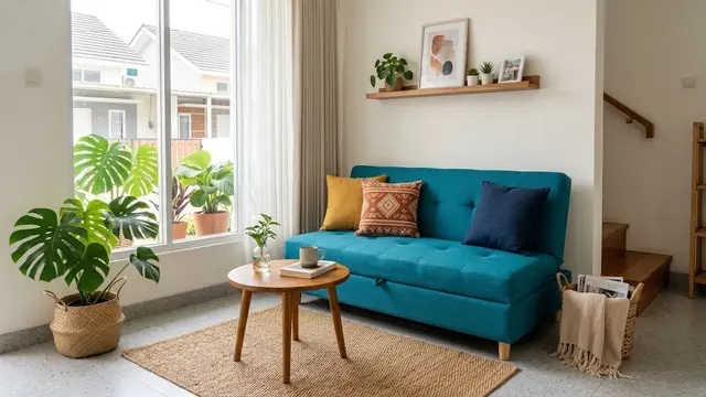15 Inspirasi Sofa Bed Serbaguna untuk Ruang Tamu Kecil, Praktis dan Hemat Tempat