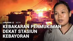 Kebakaran Permukiman Dekat Stasiun Kebayoran